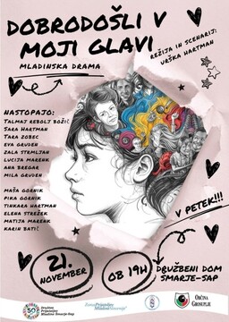DOBRODOŠLI V MOJI GLAVI, mladinska drama