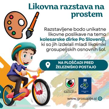 Likovna razstava na prostem: Kolesarska dirka Po Sloveniji