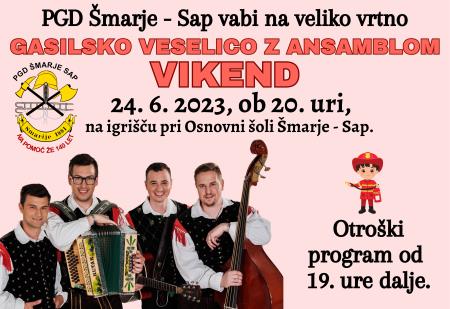 Gasilska veselica PGD Šmarje - Sap z ansamblom Vikend