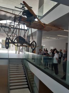 Replika aviona Eda Edvarda Rusjana v muzeju v Novi Gorici