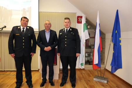Predsenik, poveljnik ter podžupan g. Trontelj